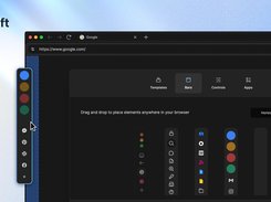 Drag and drop every core element to build your own browser
