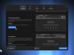 Select from 6 unique browser templates