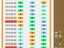 Shift Work Calendar Screenshot 1