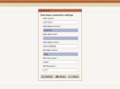 Shinrai: Configuration screen