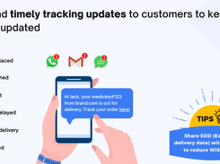 Send timely updates to customers