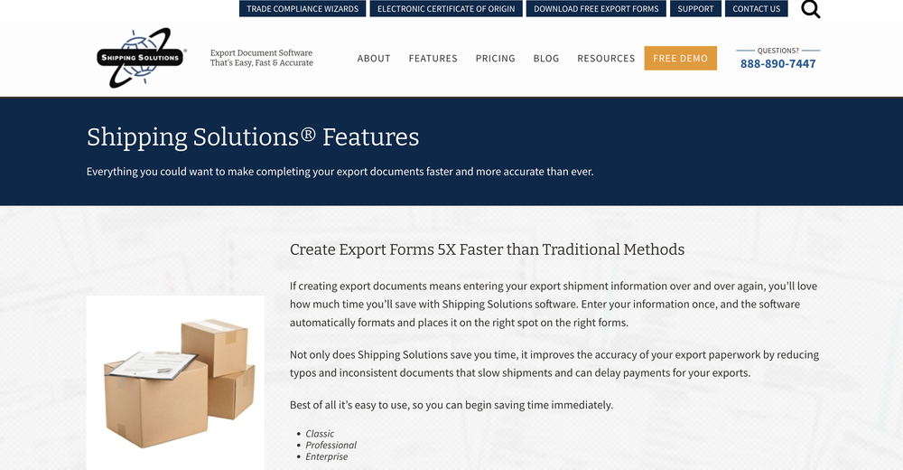 Shipping Solutions Screenshot 1