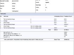 Sample Shipping Invoic