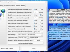 Network settings dialog