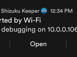 Shizuku started by Wi-Fi connection via wireless debugging