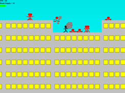 a typical game of ShootCity