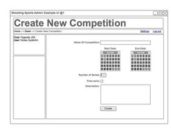First draft of example GUI when creating new competition.