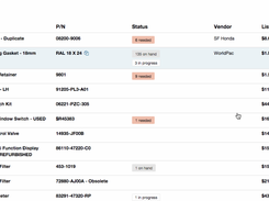 Shop-Ware Parts Inventory Management