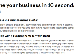 Shopify Business Name Generator Screenshot 1