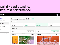 Real-time split testing. Ultra-fast performance