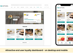 Attractive End User Loyalty Dashboard – On Desktop and Mobile     