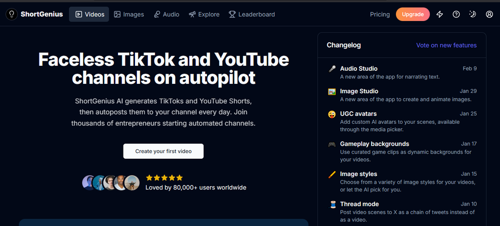 ShortGenius Screenshot 1