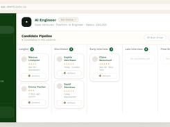 Shortlists Screenshot 1