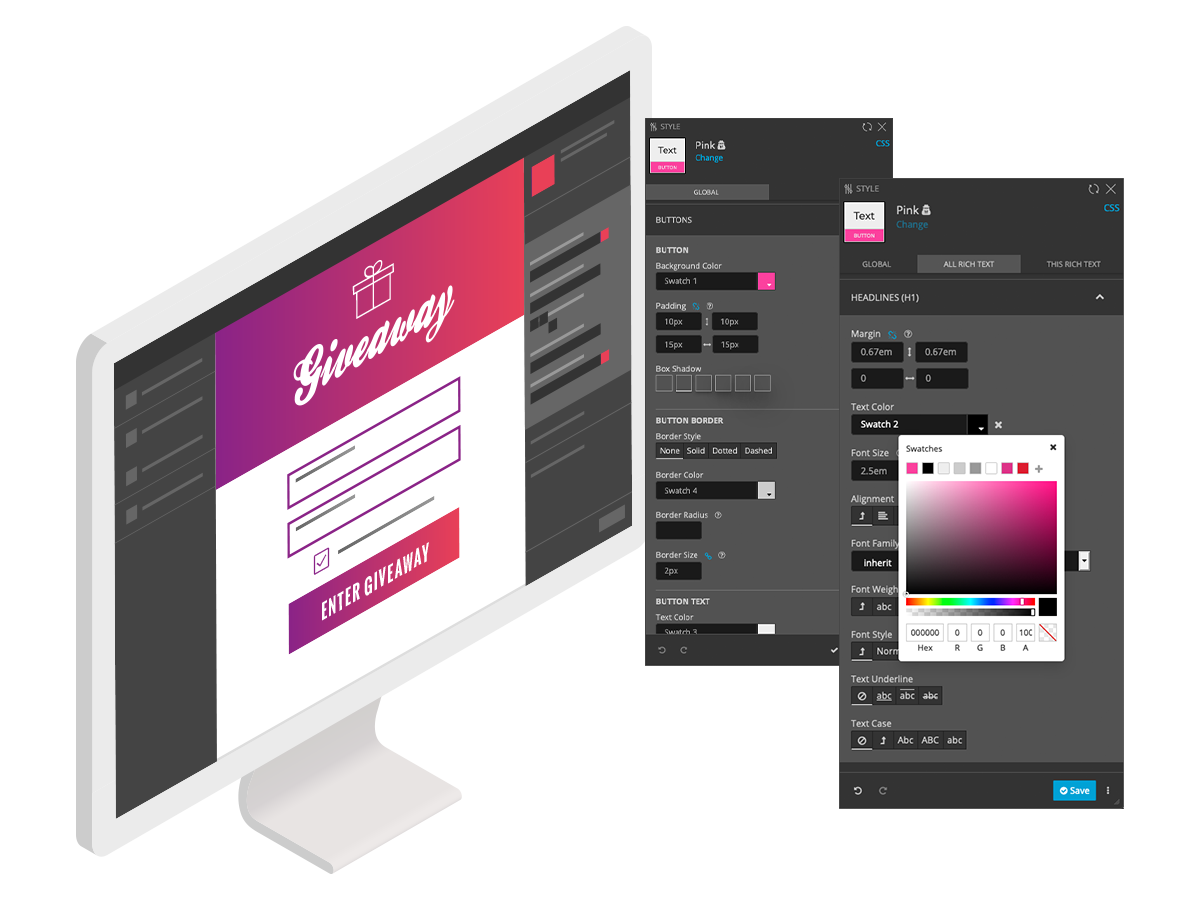 Take complete brand control of your campaign from start to finish