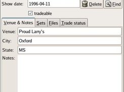 Dialog to edit a show