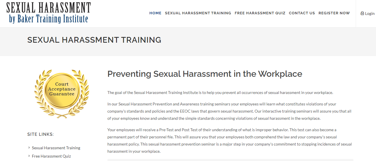 Apex Workplace Solutions vs. Sexual Harassment Prevention Institute  Comparison