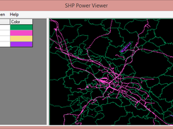 SHP Power Viewer - Dresden admin areas & railways