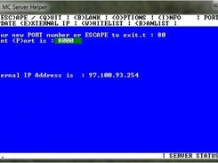 Screenshot 2 - Changing the server Port