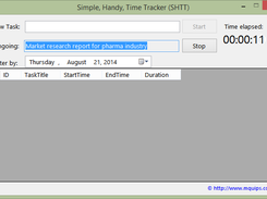 Track time utilized on a task