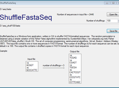 ShuffleFastaSeq Screenshot 1