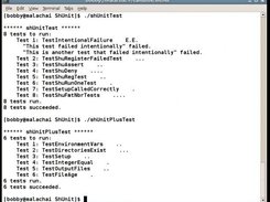 Running shUnitTest and shUnitPlusTest