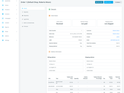 Admin - order details page