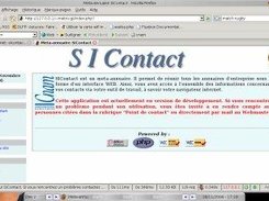 Snapshot of the home page of SIContact software