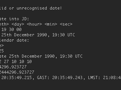 SidClock v1.7: Using 'jdconv' to calculate past Sidereal Time (on Net BSD)