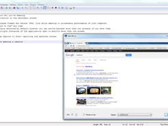 Demonstrating a web site while reading notes