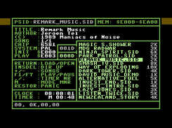 Playing a song using Vice C64 emulator.