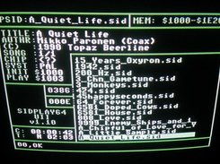 Real c64+1541ultimate-II and a playlist with over 900 songs.