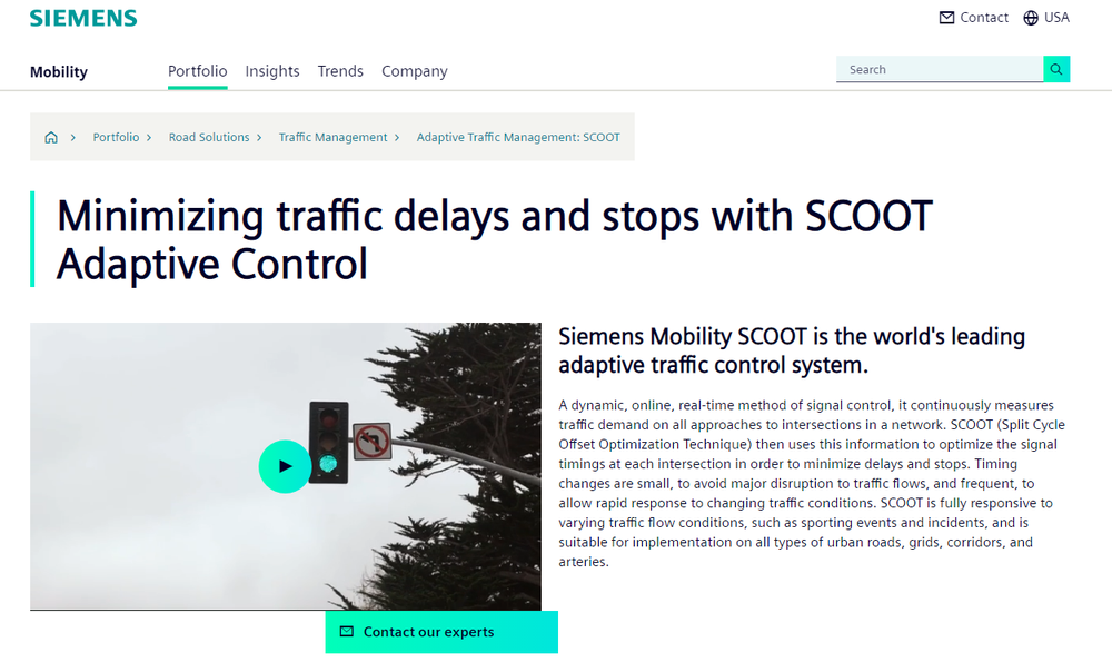 Siemens SCOOT Screenshot 1