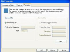 Sift Remoting Settings Tab