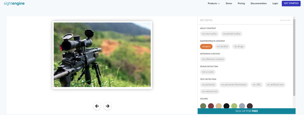 Sightengine Screenshot 1