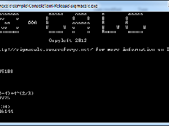 Sigma Calculator in win32 console