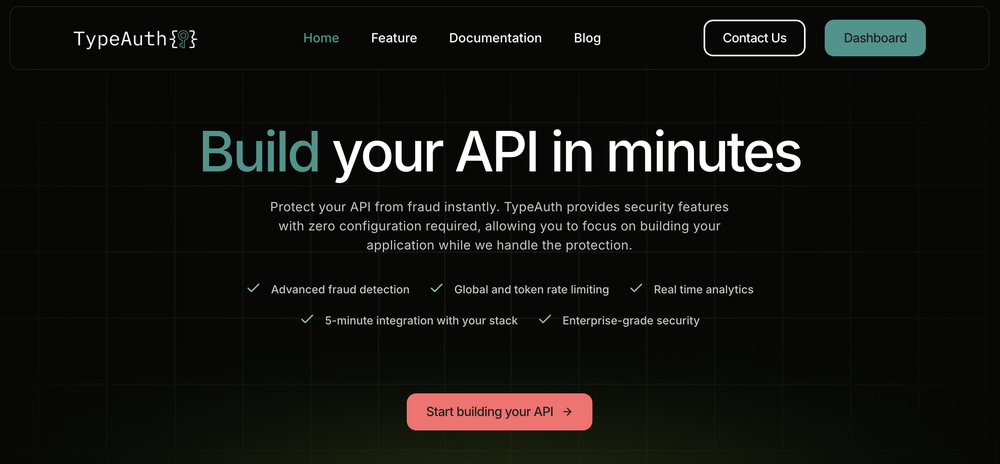 TypeAuth,  the Cybersecurity API Platform