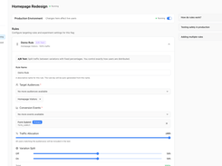 Flag rules editor view