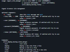 Signal Sciences Site Management Tool Screenshot 1