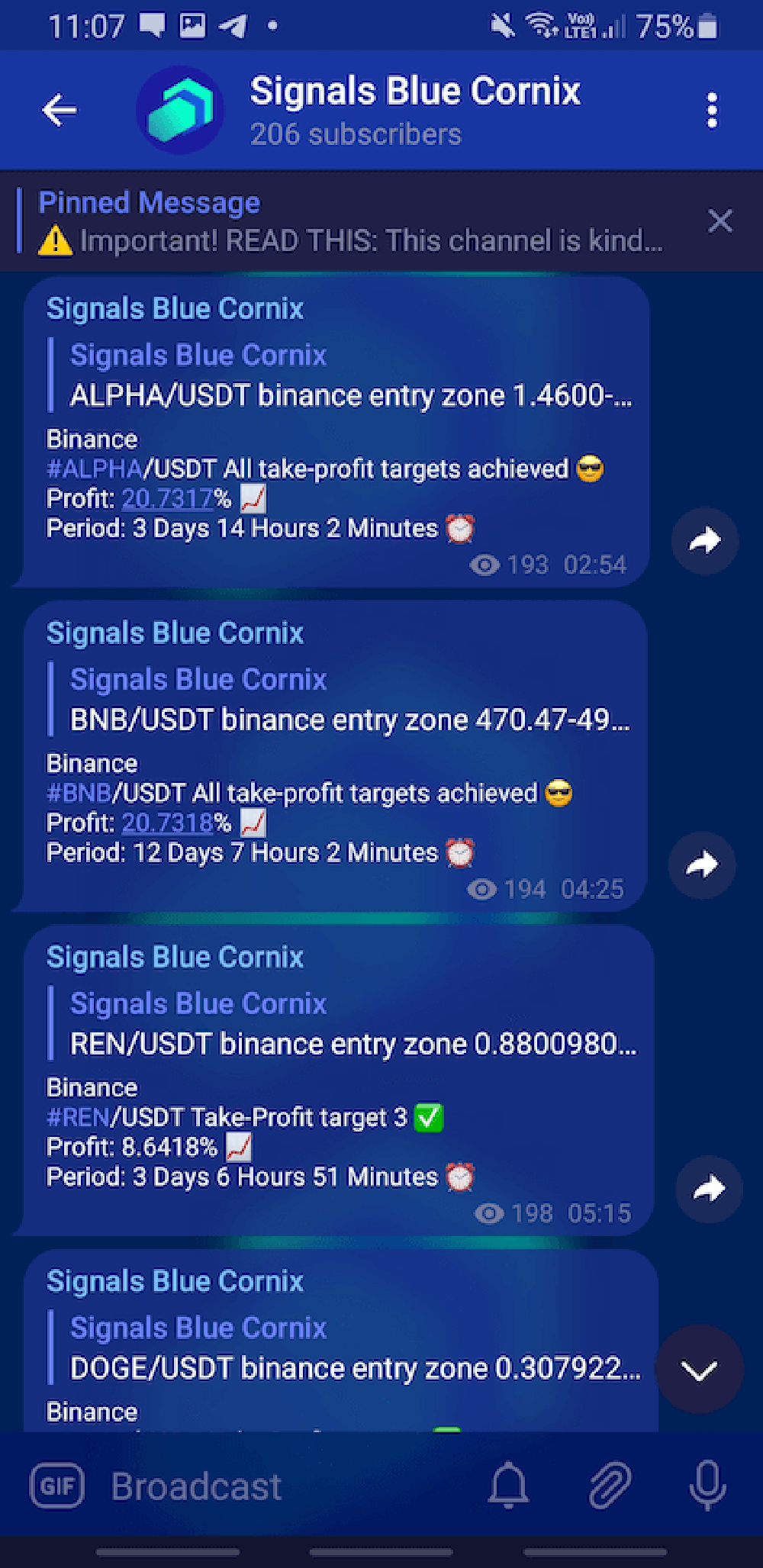 Signals Blue Screenshot 1