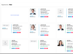 Signature 365 template library examples