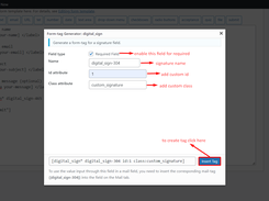 Signature Field With Contact Form 7 Screenshot 3