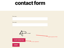 Signature Field With Contact Form 7 Screenshot 4