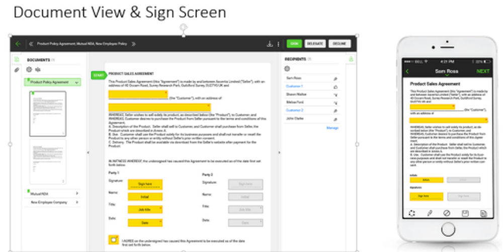 SigningHub Screenshot 1