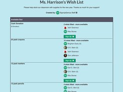 Donation Sign Ups
