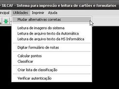 menu principal