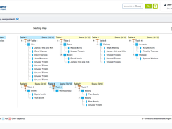 Manage your table seating with a simple drag and drop feature. 