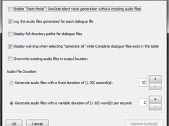 Advanced Settings