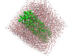Cylinder of molecules built with random_box