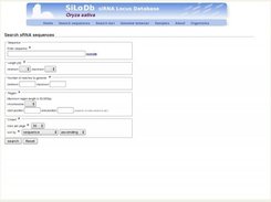 Search form for sRNA sequences