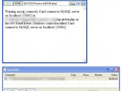 example of schedueled tasks, with the console open in HTML